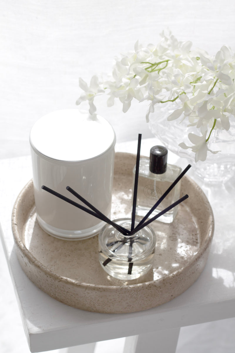 Sahara Ceramic Tray | Textured Stone Glaze Decorative Tray – Small & Large