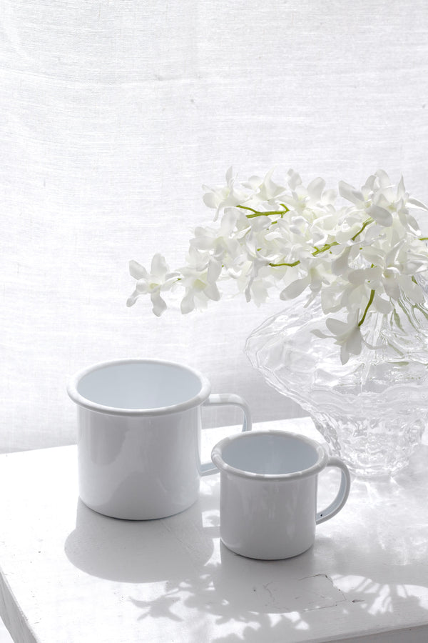 ENAMEL MUG 350ML - WHITE