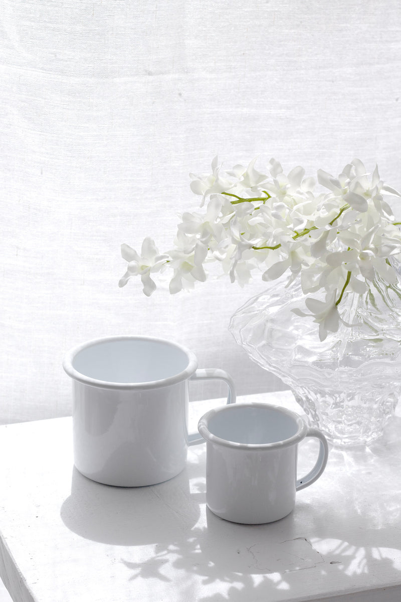 ENAMEL MUG 350ML - WHITE