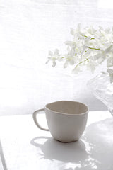 Haan Mug – Organic Stoneware Coffee Cup in Natural Finish
