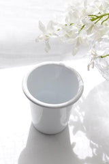 White Enamel Tumbler 350ml – Durable Classic Drinkware