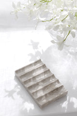 Wavy Travertine Tray – Fluted Stone Catchall