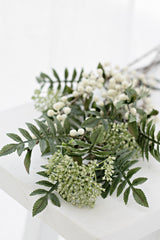 Artificial White Cranberry Spray – 61cm Decorative Floral Stem