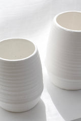 Alma Vase – Chalk Ceramic Textured Vase in Small or Medium Size