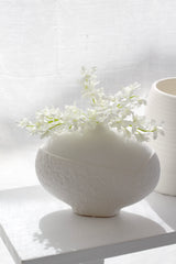 Serenity Cream Vase – Textured Ceramic Vase in Small & Large