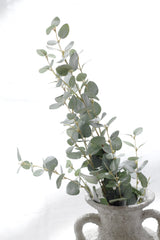 Artificial Eucalyptus Spray – 80cm Green Stem, Realistic Faux Foliage