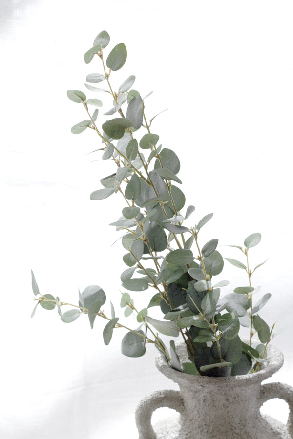 Artificial Eucalyptus Spray – 80cm Green Stem, Realistic Faux Foliage