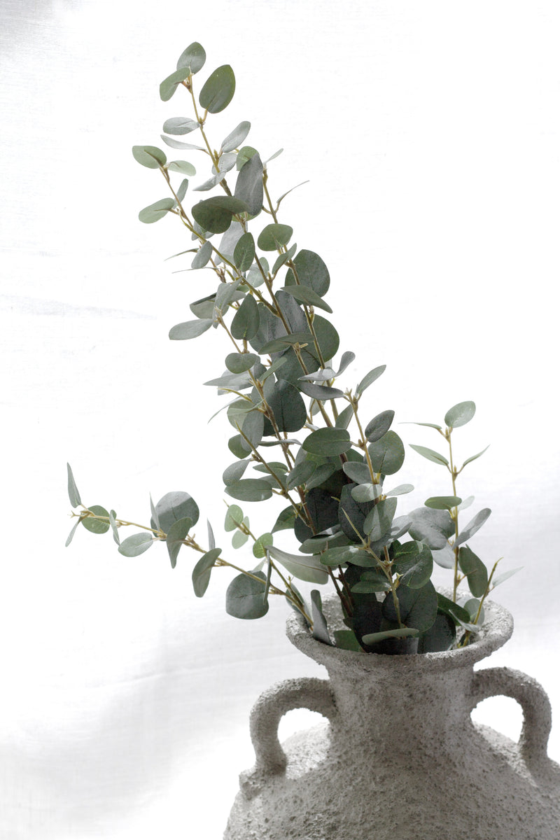 Artificial Eucalyptus Spray – 80cm Green Stem, Realistic Faux Foliage