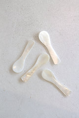 Mother of Pearl Spoons from Papier HQ — Set of 4 Non-Reactive Shell Spoons