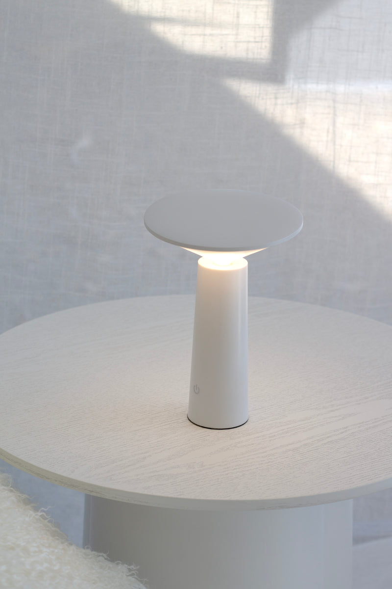LED Tilt Rechargeable Touch Lamp – Dimmable Table Light Black/White