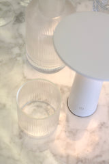 LED Tilt Rechargeable Touch Lamp – Dimmable Table Light Black/White