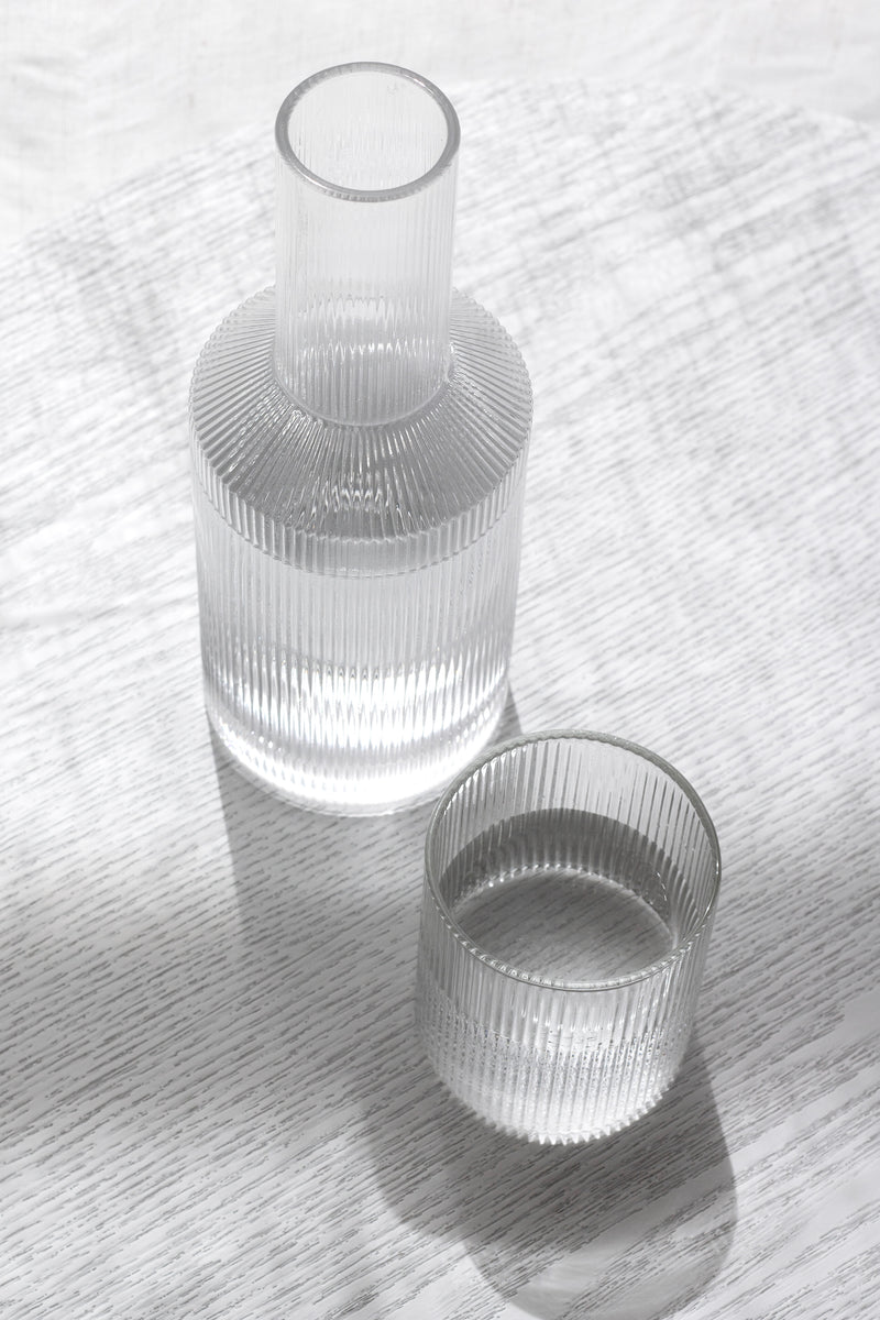 Amalfi Water Glasses (Set of 2) from Papier HQ — Fluted Tumblers