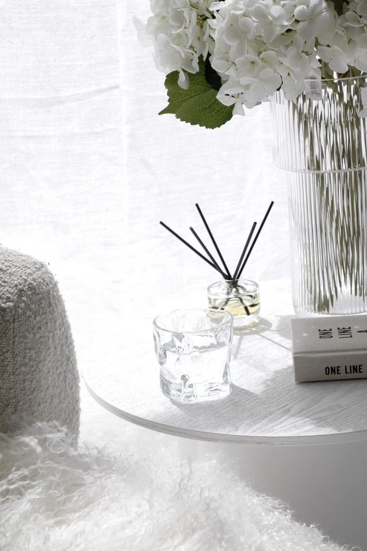 Wavy Textured Glasses (Set of 2) – Stackable Tumblers