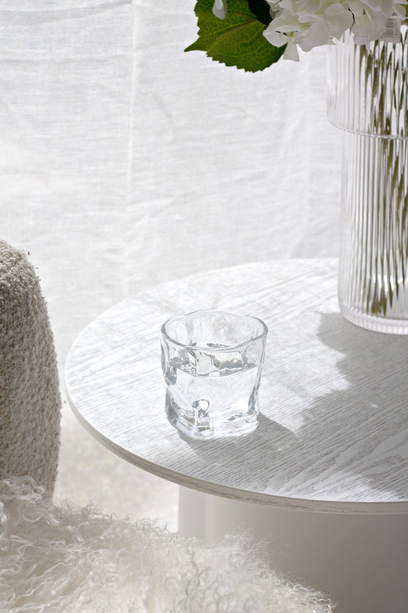 Wavy Glasses (Set of 2) from Papier HQ — Stackable Textured Tumblers