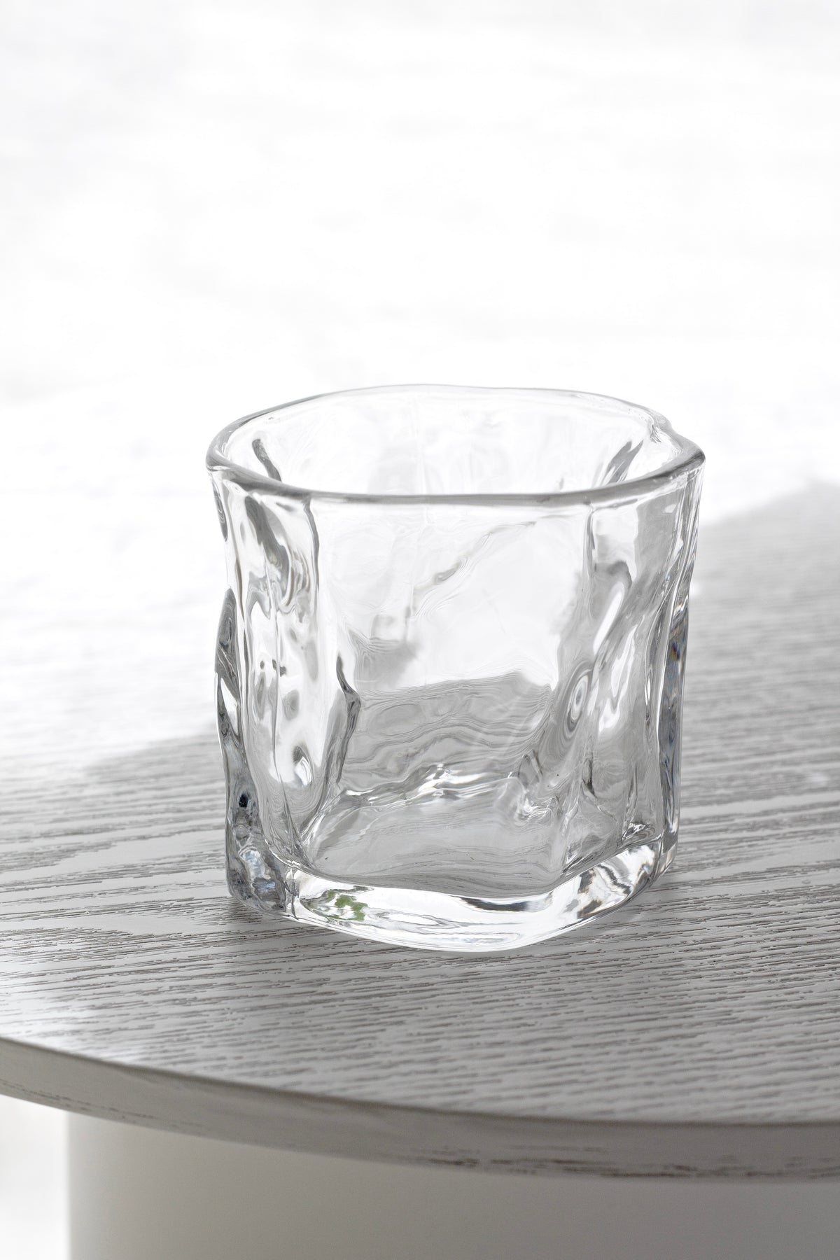 Wavy Textured Glasses (Set of 2) – Stackable Tumblers