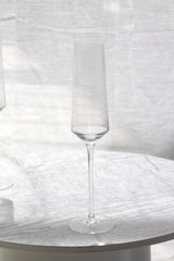 Amalfi Champagne Glasses (Set of 2) by Papier HQ — Fluted Slim-Stem
