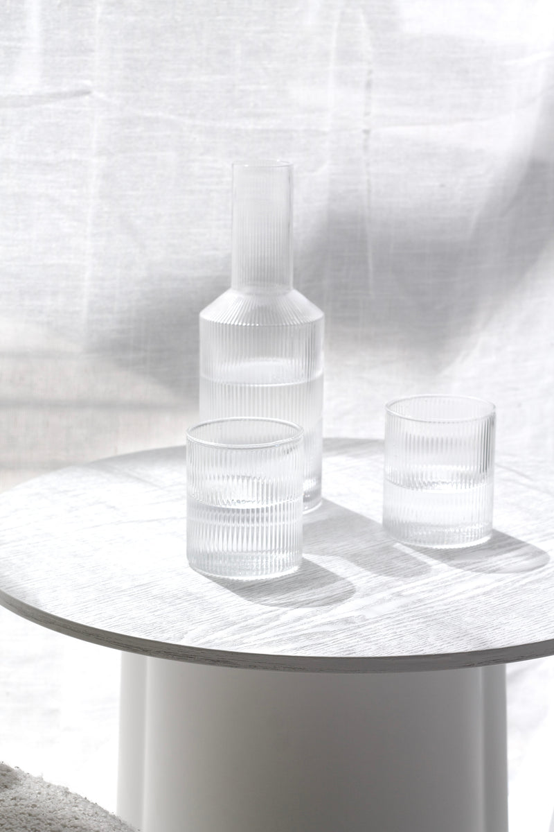 Amalfi Water Glasses (Set of 2) from Papier HQ — Fluted Tumblers