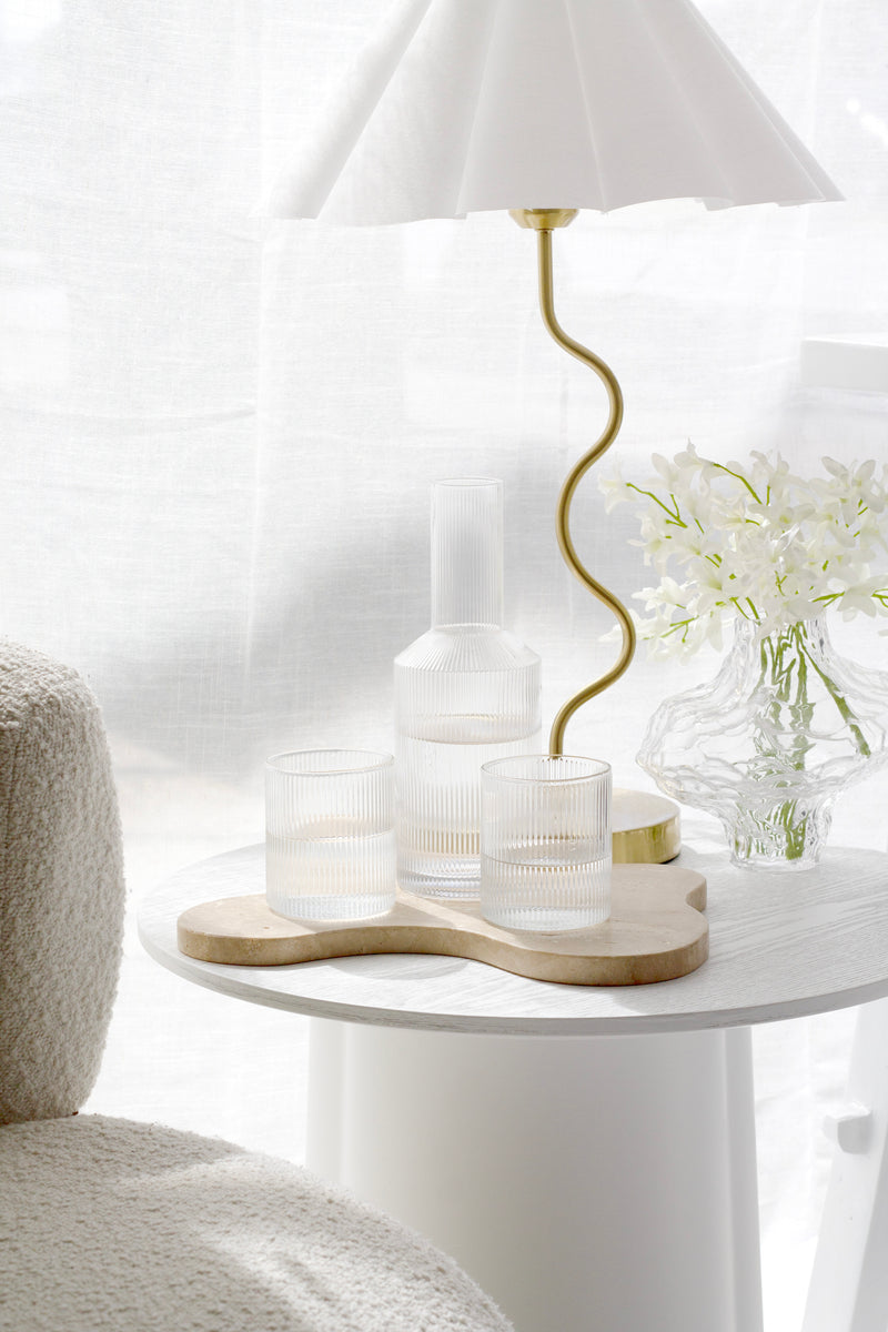 Amalfi Water Glasses (Set of 2) from Papier HQ — Fluted Tumblers