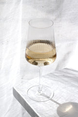 Amalfi Wine Glasses from Papier HQ (Set of 2) — Fluted, Slim Stem