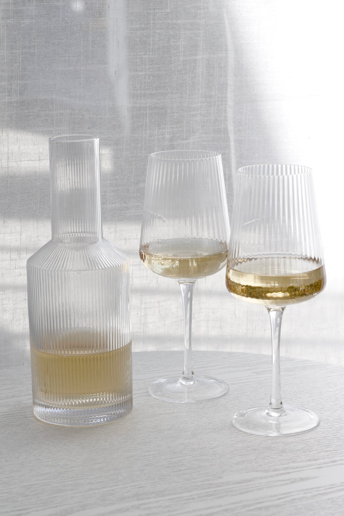 Amalfi Fluted Wine Glasses (Set of 2)