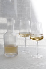 Amalfi Wine Glasses from Papier HQ (Set of 2) — Fluted, Slim Stem