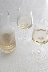 Amalfi Wine Glasses from Papier HQ (Set of 2) — Fluted, Slim Stem