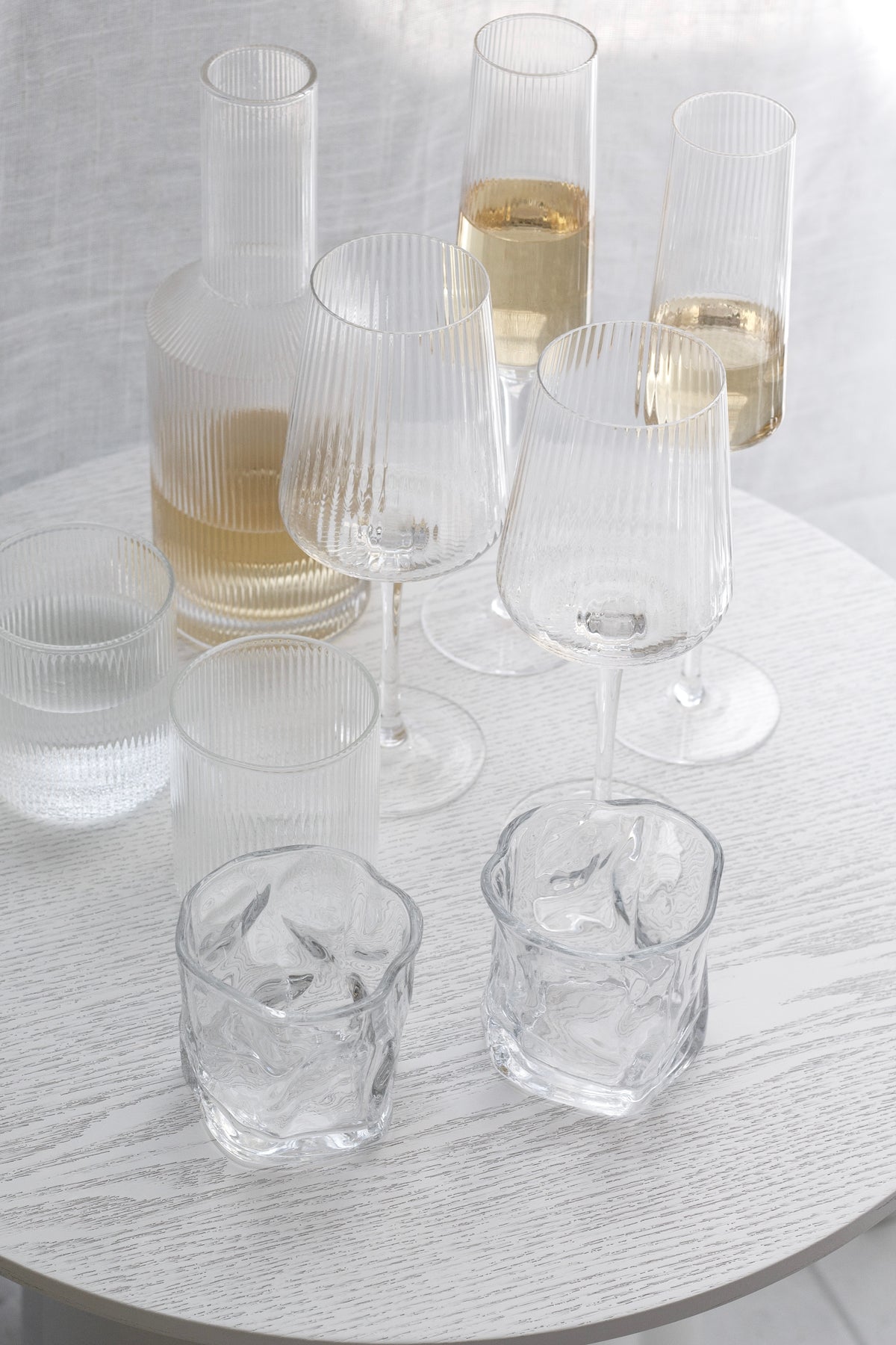 Amalfi Fluted Wine Glasses (Set of 2)