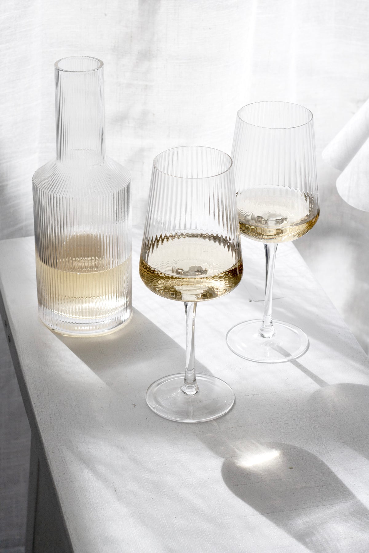 Amalfi Fluted Wine Glasses (Set of 2)