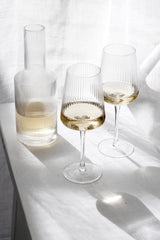 Amalfi Wine Glasses from Papier HQ (Set of 2) — Fluted, Slim Stem