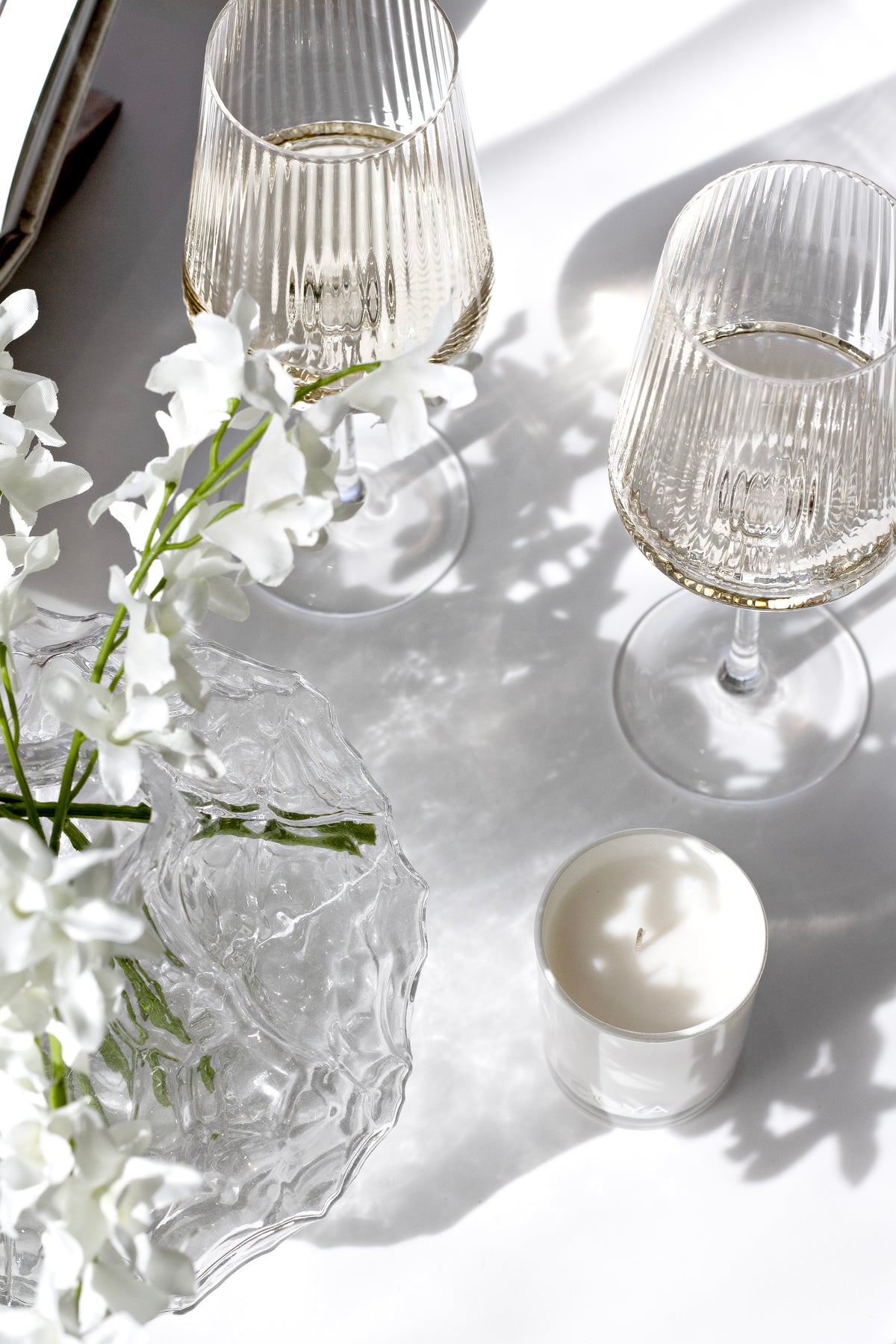 Amalfi Fluted Wine Glasses (Set of 2)