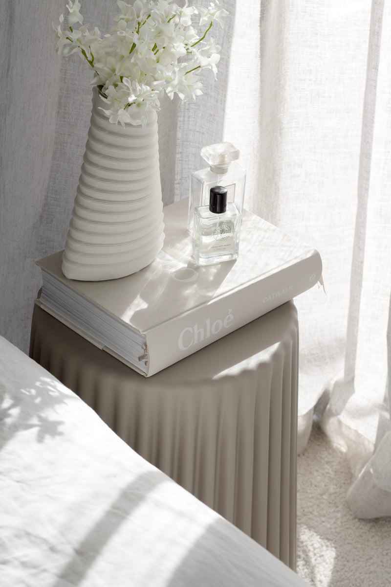 Fulk 3D Printed Ceramic Vase – Sculptural Modern White Porcelain Vase (Small/Large)