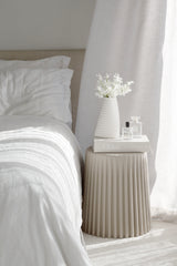 Fulk 3D Printed Ceramic Vase – Sculptural Modern White Porcelain Vase (Small/Large)