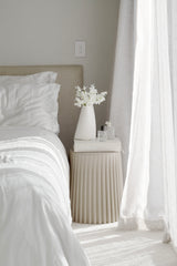 Tom Ribbed Polyurethane Stool – Indoor Outdoor Side Table (4 Colours)