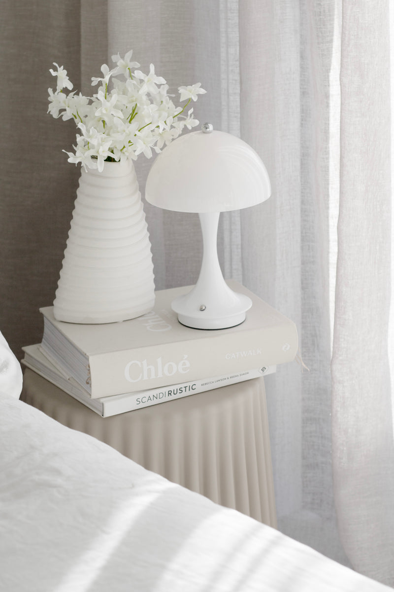 Tom Ribbed Polyurethane Stool – Indoor Outdoor Side Table (4 Colours)