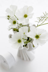 White Faux Cosmos Spray 51cm – Artificial Flower Stem