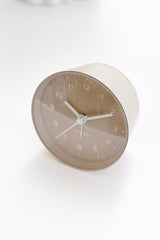 Karlsson Cone Alarm Clock — Sand Brown, Silent Sweep, 12cm Iron Body