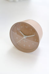 Karlsson Cone Alarm Clock — Sand Brown, Silent Sweep, 12cm Iron Body