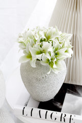 Lily Bundle Cream/Green – Artificial Lily Stems (28cm)