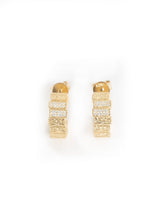 Impressions Gold Clear Crystal Earrings | Federation