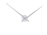 Karlsson Large Little Big Time Wall Clock in silver aluminium, 77.5cm