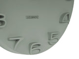 On The Edge Wall Clock - Black / White / Warm Grey / Jungle Green (42cm)