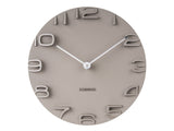 On The Edge Wall Clock - Black / White / Warm Grey / Jungle Green (42cm)