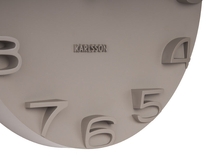 On The Edge Wall Clock - Black / White / Warm Grey / Jungle Green (42cm)