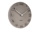 On The Edge Wall Clock - Black / White / Warm Grey / Jungle Green (42cm)