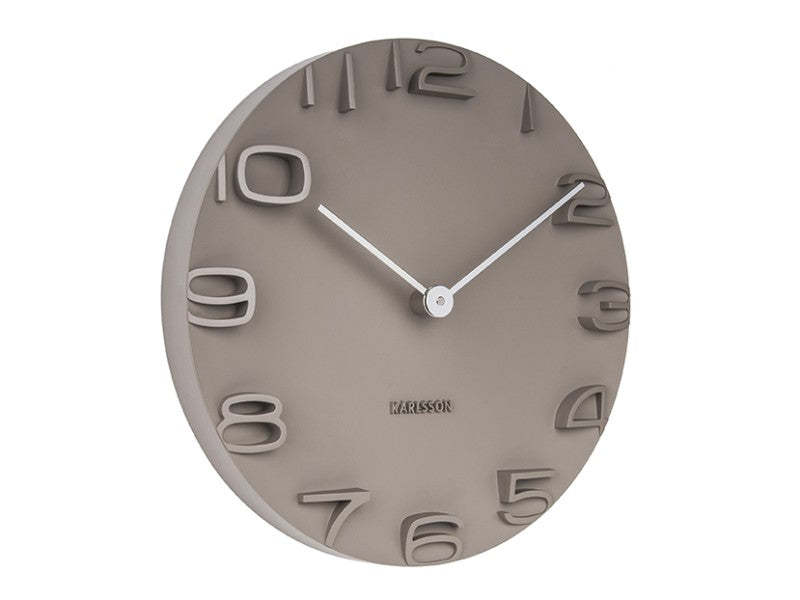 On The Edge Wall Clock - Black / White / Warm Grey / Jungle Green (42cm)