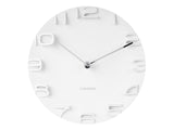 On The Edge Wall Clock - Black / White / Warm Grey / Jungle Green (42cm)