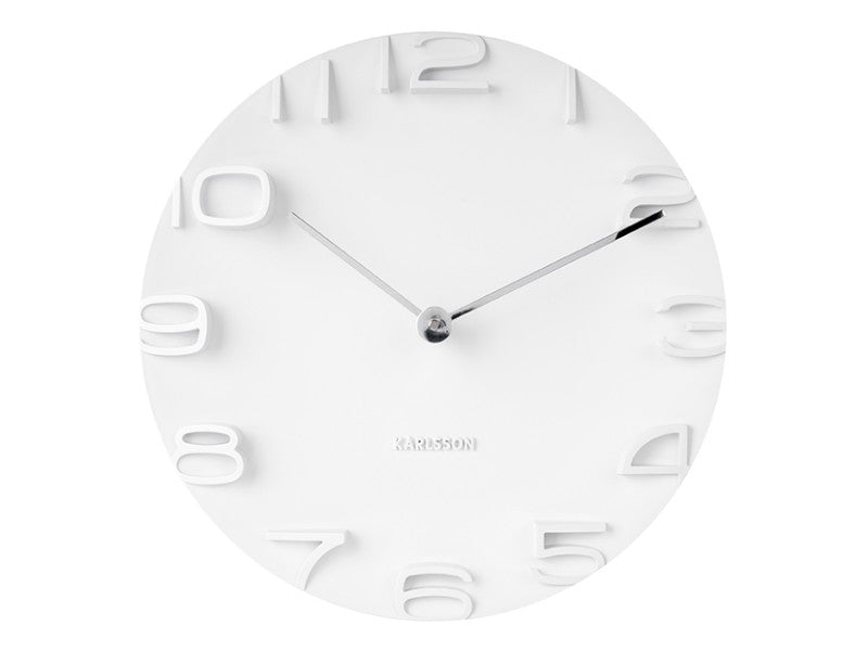 On The Edge Wall Clock - Black / White / Warm Grey / Jungle Green (42cm)
