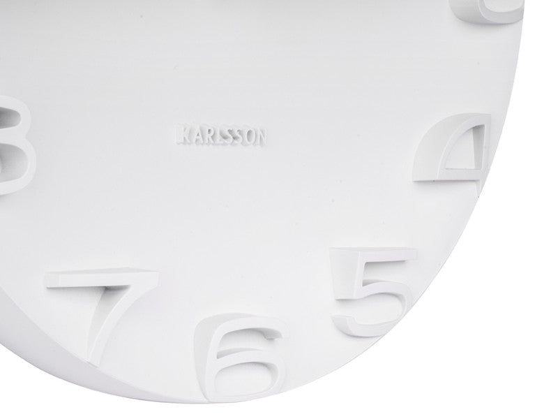On The Edge Wall Clock - Black / White / Warm Grey / Jungle Green (42cm)