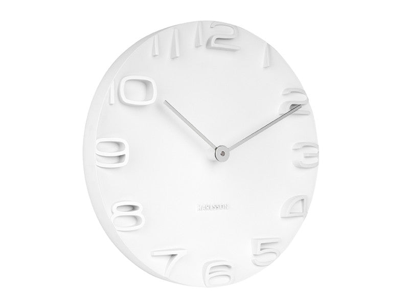 On The Edge Wall Clock - Black / White / Warm Grey / Jungle Green (42cm)