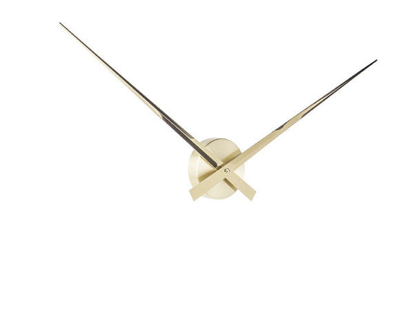Large Little Big Time Wall Clock by Karlsson in gold, angled view